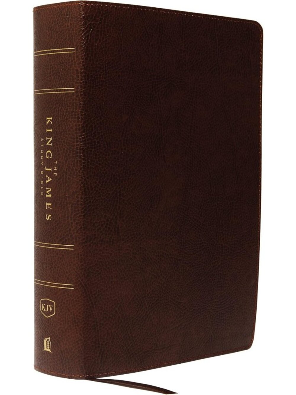 Brown Bonded Leather King James Study Bible - Red Letter, Full-Color Edition
